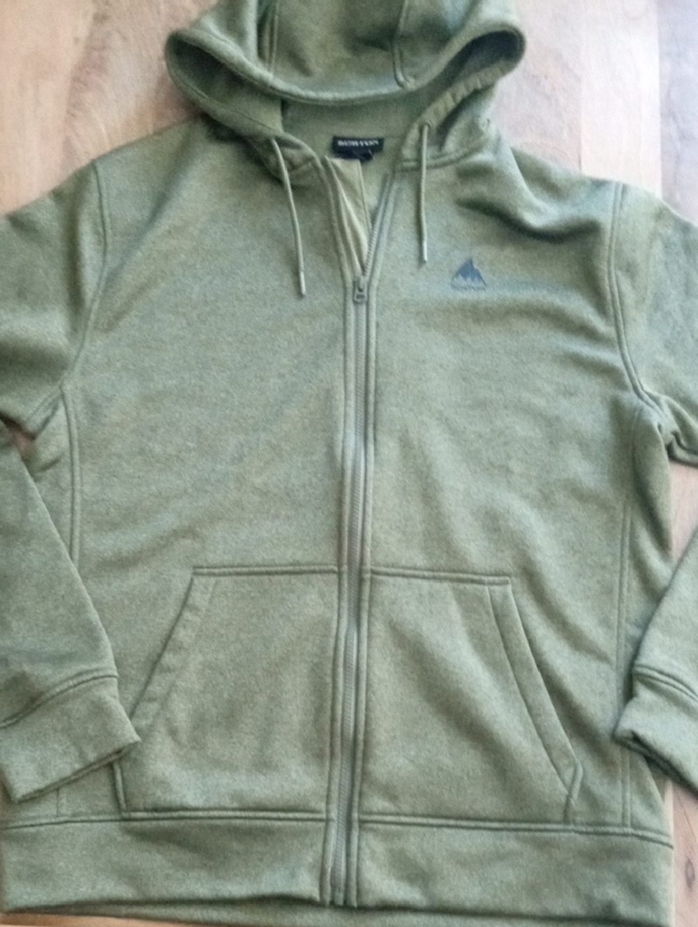 Burton Olive Zip-Up Hoodie Jacket